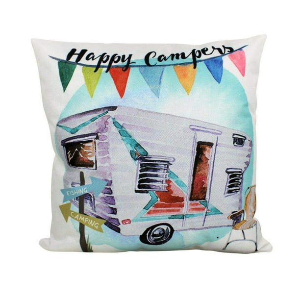 16x16 Camper Van Gifts & Accessories There Is Only One Coach in My Life Van RV Camper Throw Pillow Multicolor 